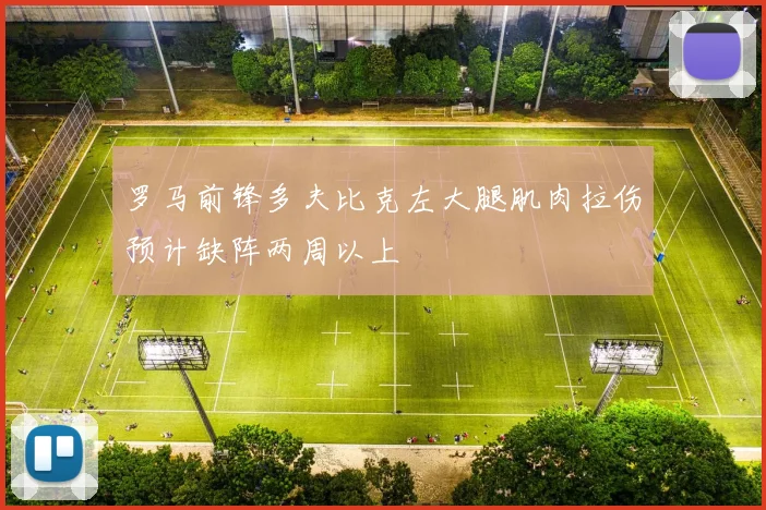 罗马前锋多夫比克左大腿肌肉拉伤预计缺阵两周以上