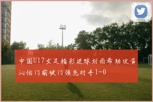 中国U17女足精彩进球刘雨希助攻黄沁怡门前破门领先对手1-0