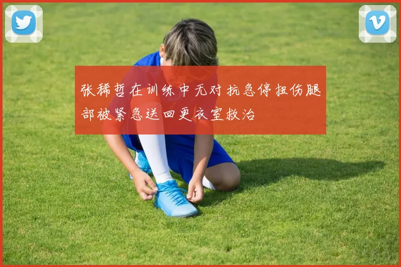 张稀哲在训练中无对抗急停扭伤腿部被紧急送回更衣室救治